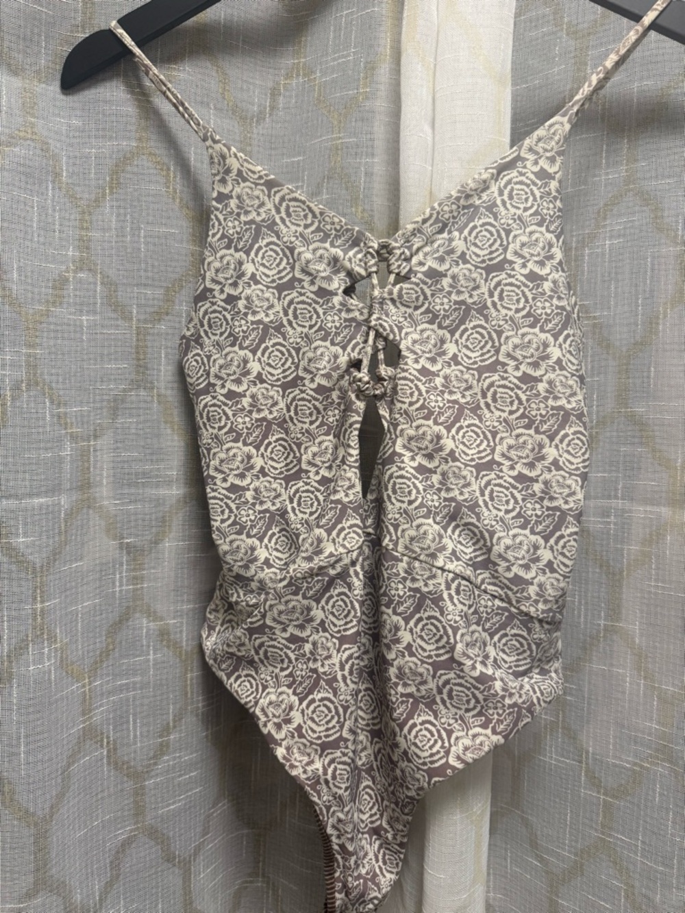 ACACIA Kokomo swimwear Taupe & Cream One-Piece